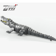 DWI popular simulation intelligent crawling plastic electric crocodile toy with sound